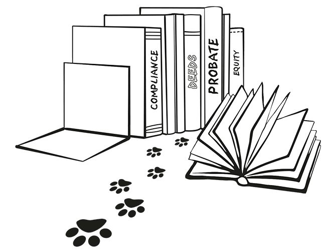 Lasting Powers of Attorney and deputyships. Lasting Powers of Attorney and deputyships - illustration of books.